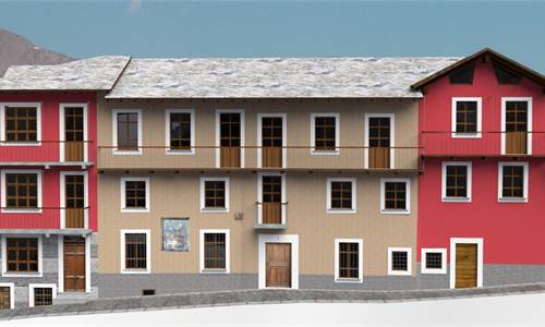 INTERA PALAZZINA CON PROGETTO APPROVATO NEL CUORE DEL CENTRO STORICO DI AOSTA